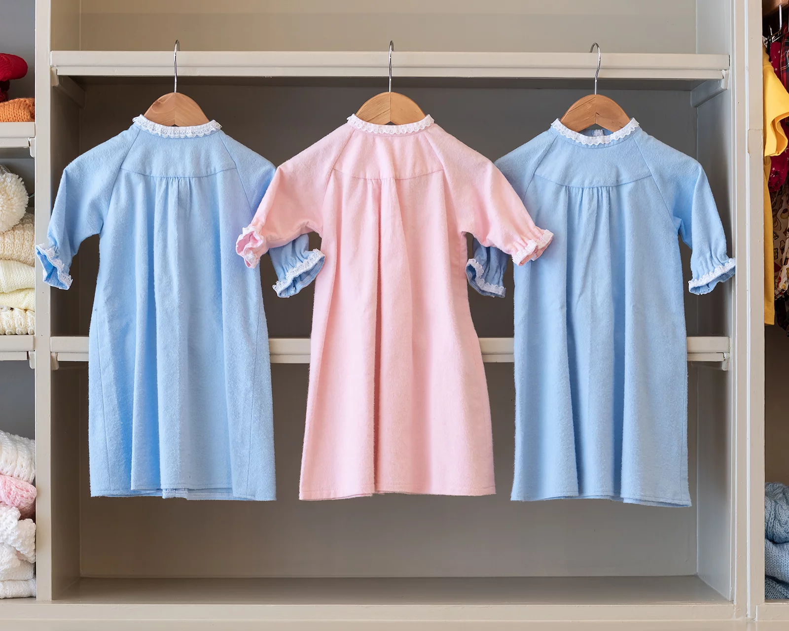 baby blue pink nightdress