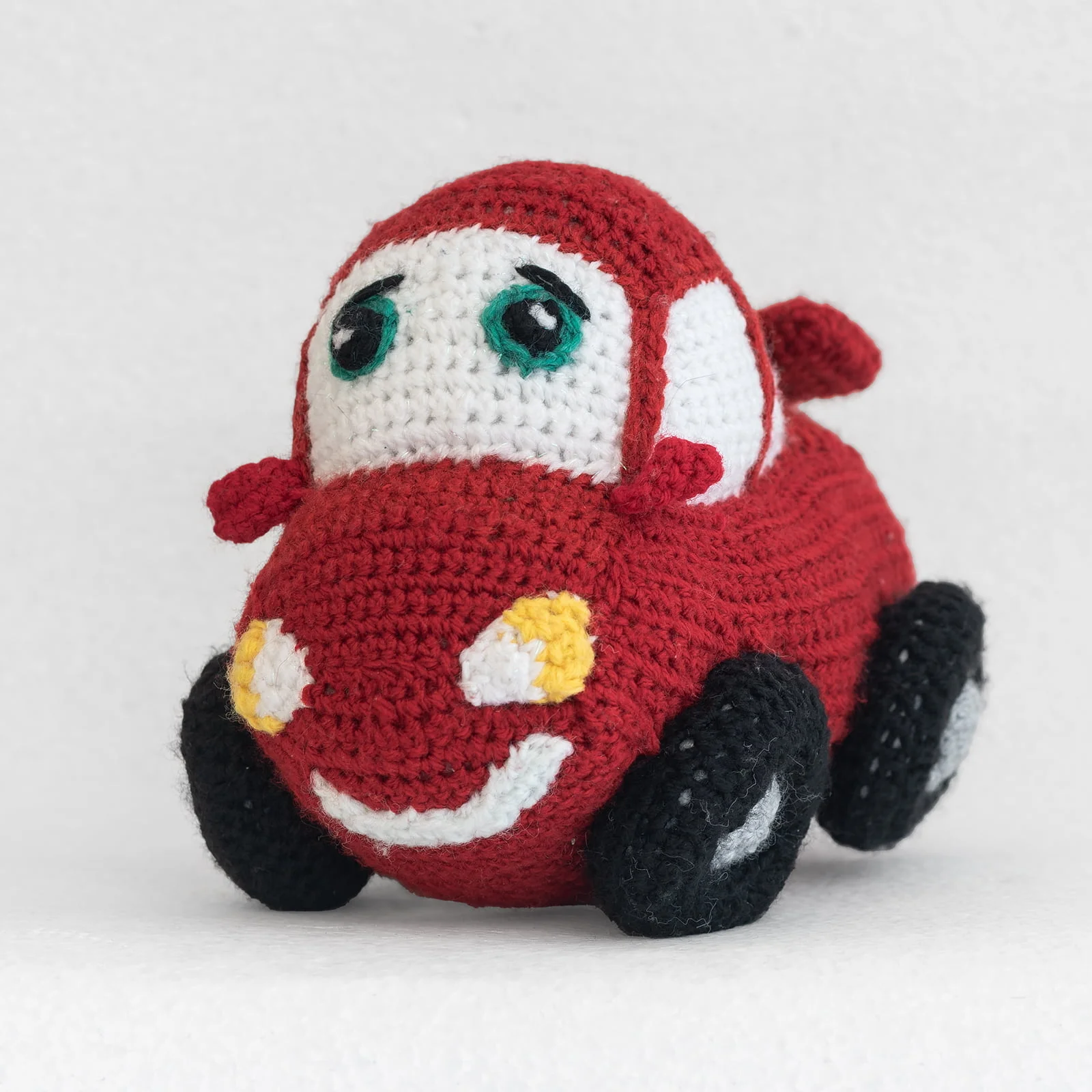 red car crochet toy