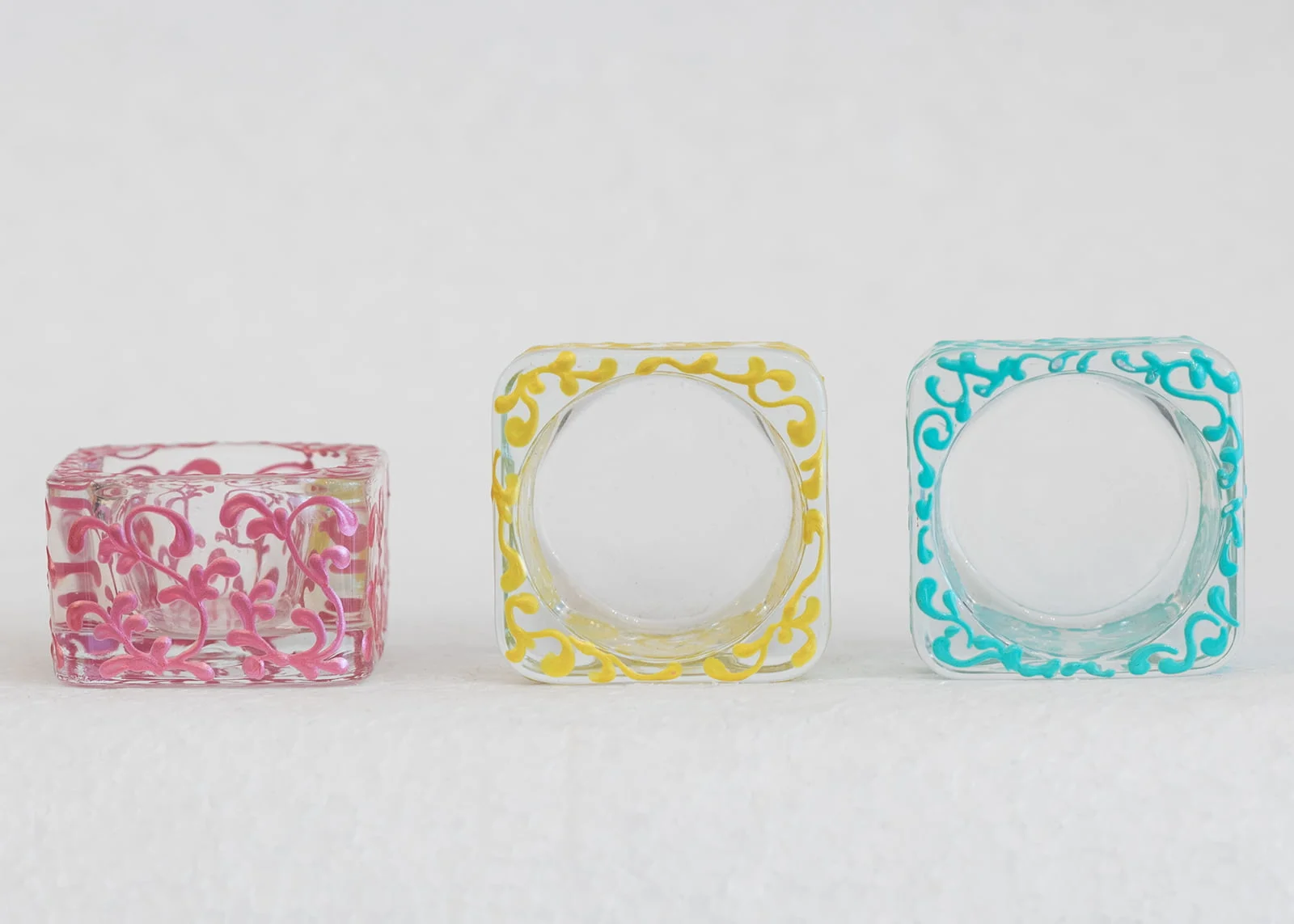 glass tea light holders patterns