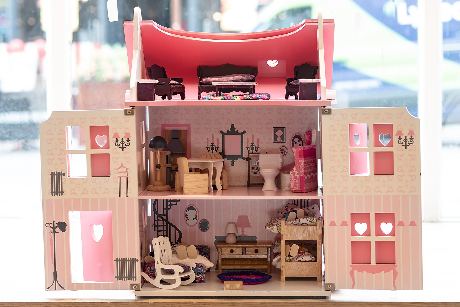 hand made wooden dolls house