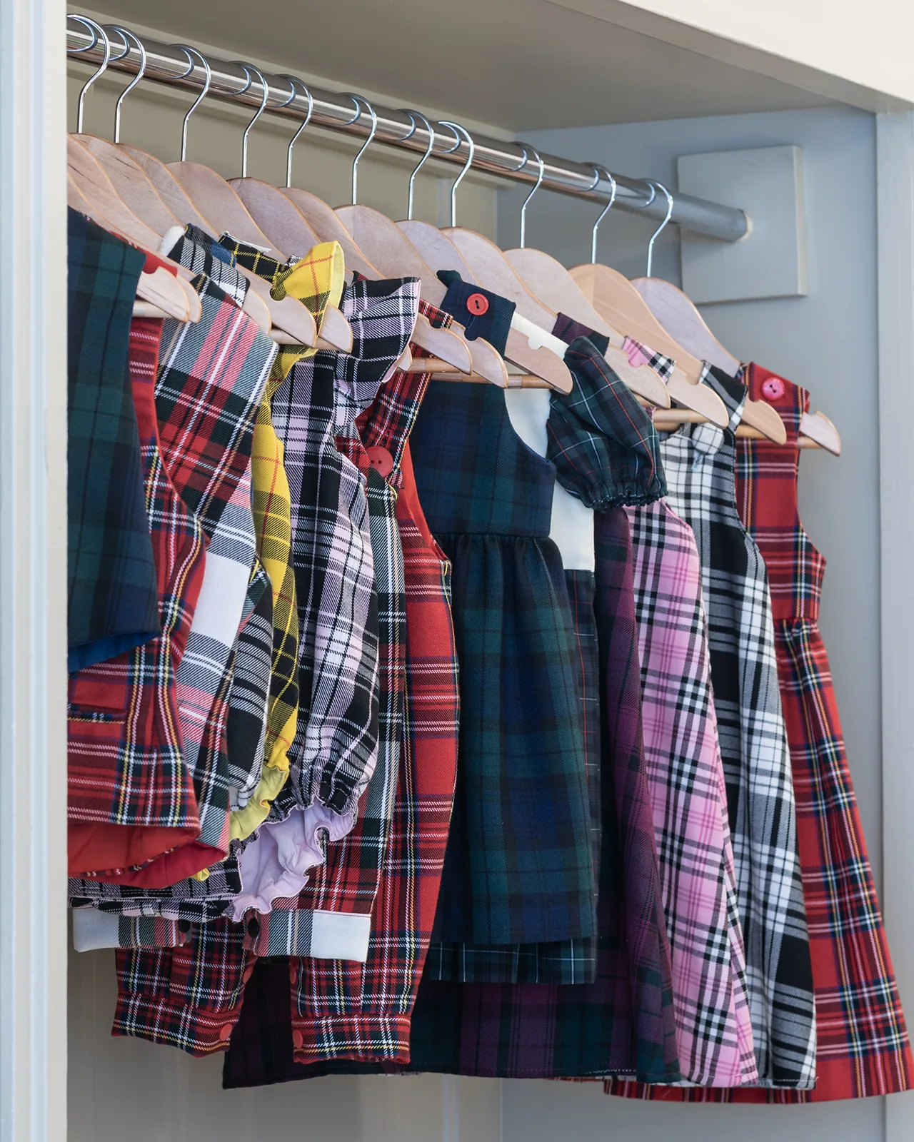 kids children tartan clothing